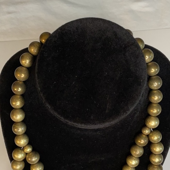 Goldtone Bauble Necklace - Picture 2 of 6